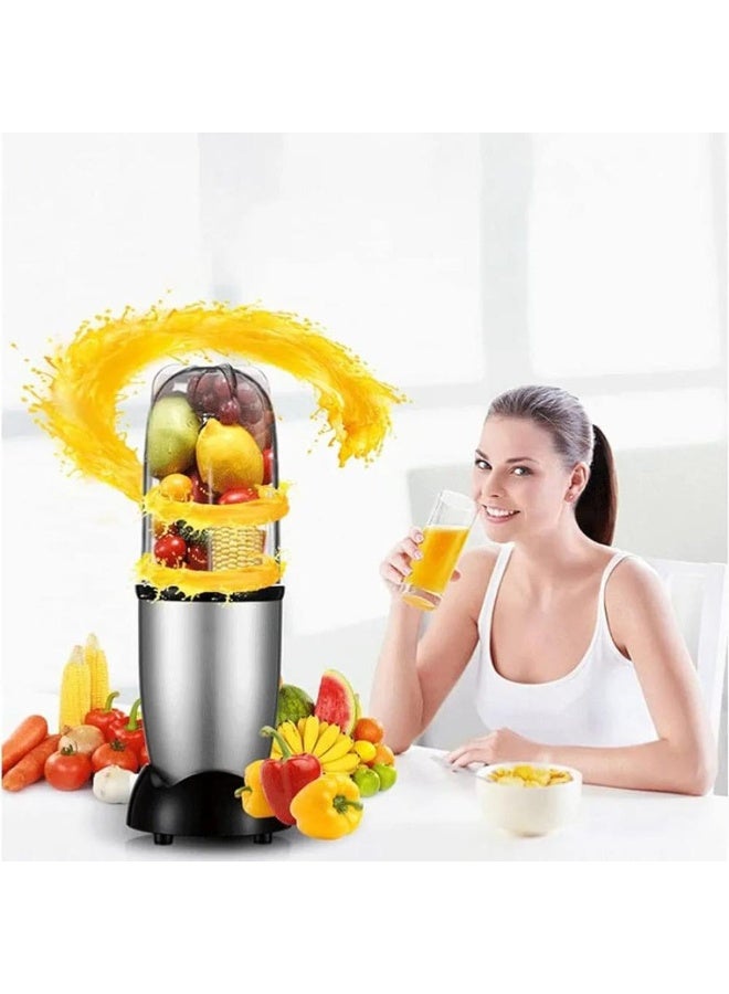 Denix High-speed juicer with grinder, made of stainless steel, 400W power, model DX3215 - Image 2